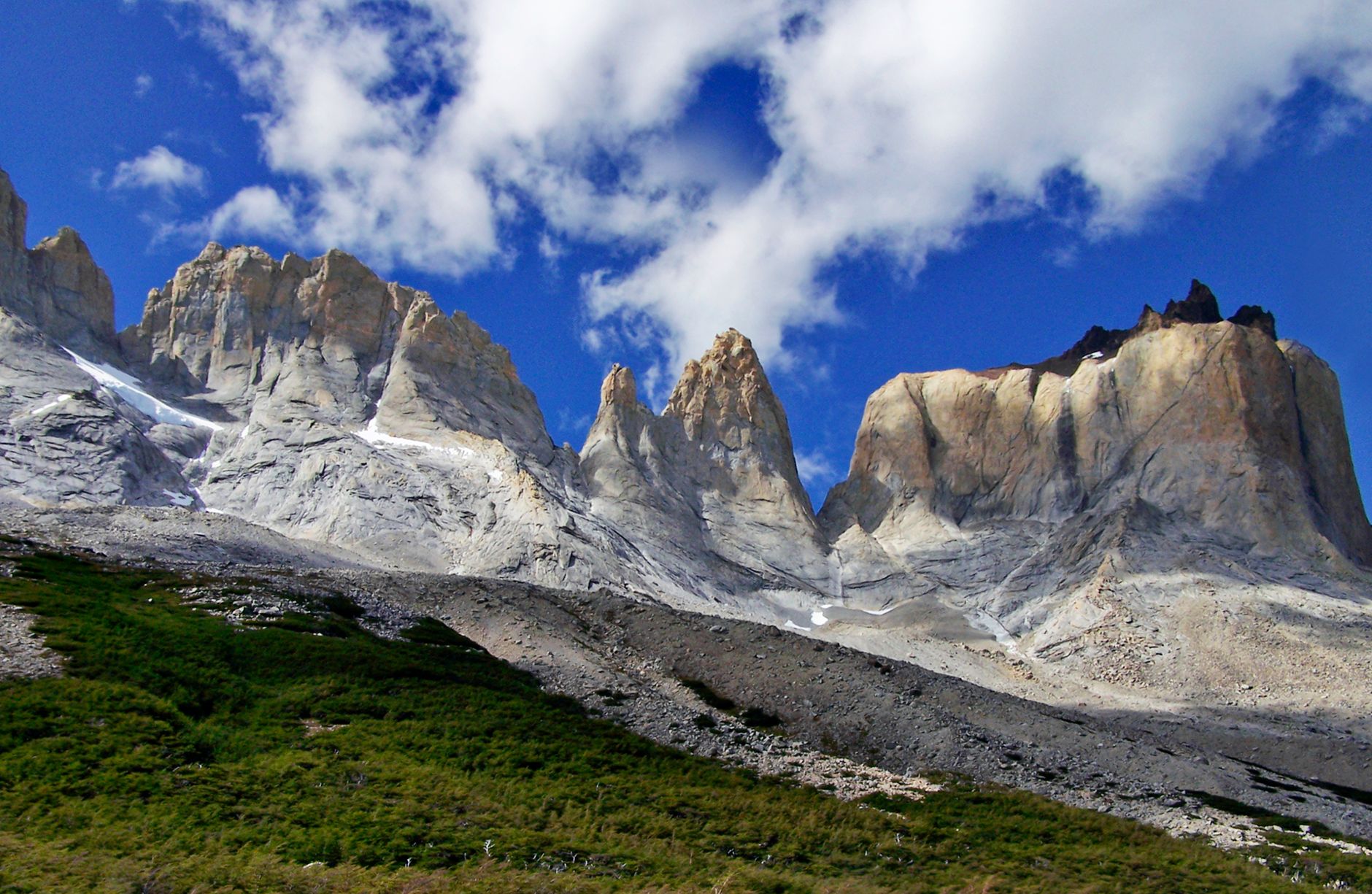 Windswept Patagonian granite towers